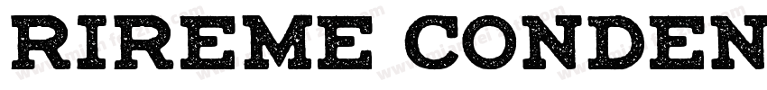 rireme Condensed Bol字体转换